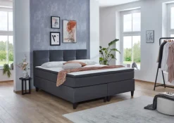 QUARTIER Boxspringbett SURREY 180x200 cm anthrazit