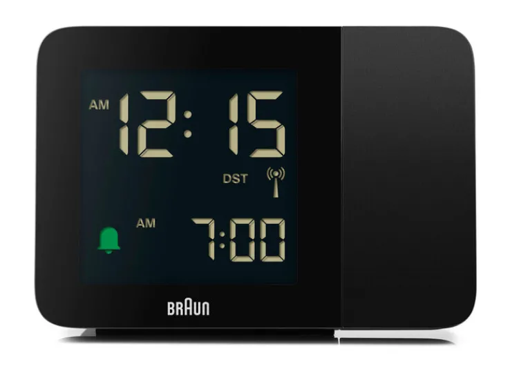 BRAUN Funkwecker 13 cm schwarz