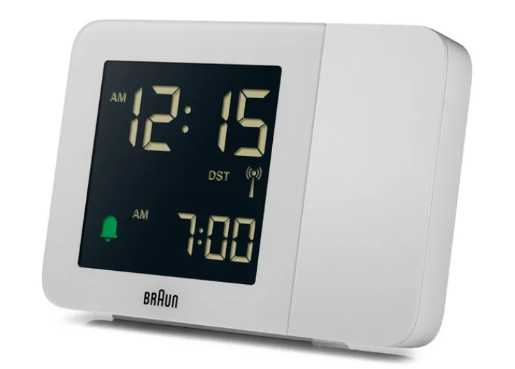 BRAUN Funkwecker 13 cm weiß