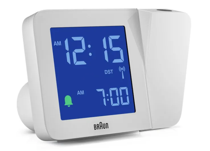 BRAUN Funkwecker 13 cm weiß