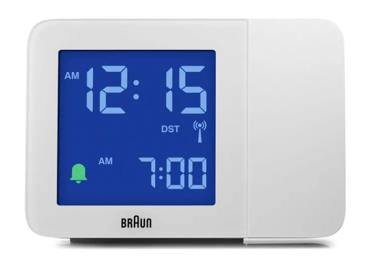 BRAUN Funkwecker 13 cm weiß