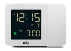 BRAUN Funkwecker 13 cm weiß
