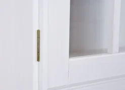 Buffet ADRIAN 88x198x43 cm Massivholz Kiefer weiß