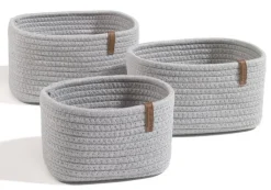 casaNOVA Aufbewahrungskorb 15 cm hellgrau