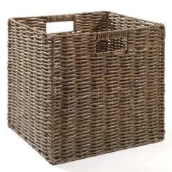 casaNOVA Aufbewahrungskorb faltbar 32 x 28 cm braun