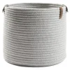 casaNOVA Aufbewahrungskorb rund 30 cm hellgrau