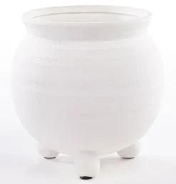 casaNOVA Übertopf Terrakotta weiß 25,5 cm