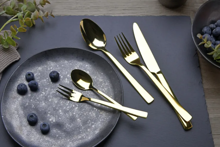 casaNOVA Besteck-Set LIMA 30-teilig goldfarbig