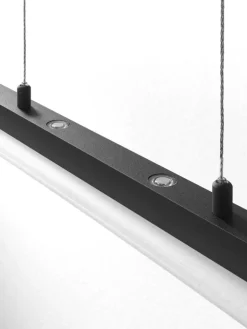 casaNOVA CCT LED Pendellampe SMOOTH 100 cm schwarz