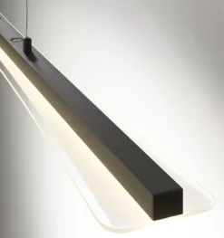 casaNOVA CCT LED Pendellampe SMOOTH 100 cm schwarz