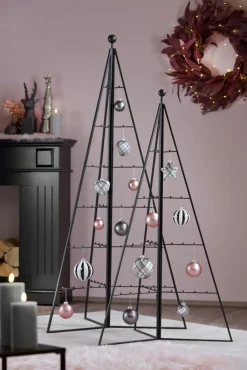 casaNOVA Deko-Objekt Tannenbaum BLACK FORREST Eisen 150 x 61 x 69 cm Schwarz