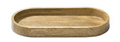 casaNOVA Dekotablett 21 x 46 cm Holz