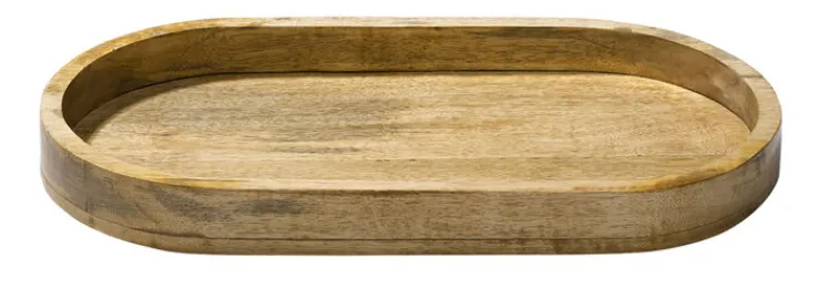 casaNOVA Dekotablett 27 x 50 cm Holz