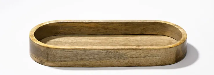 casaNOVA Dekotablett 27 x 50 cm Holz