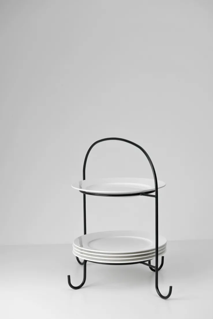 casaNOVA Etagere 34 cm schwarz