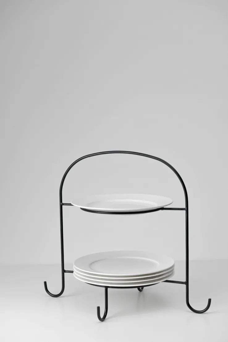 casaNOVA Etagere 34 cm schwarz
