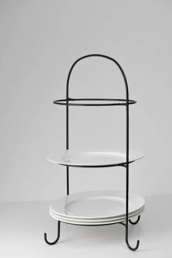 casaNOVA Etagere 50 cm schwarz
