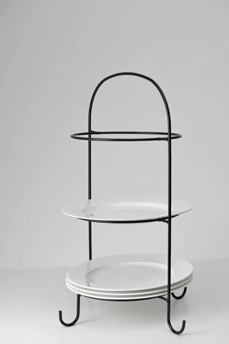 casaNOVA Etagere 50 cm schwarz