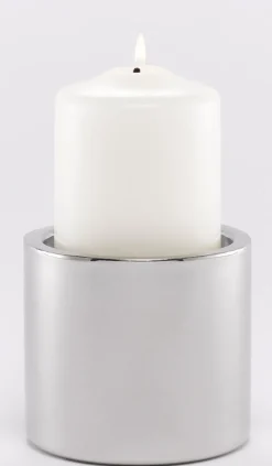 casaNOVA Kerzenständer 10 cm Edelstahl