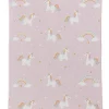 casaNOVA Kinderdecke EINHORN 80 x 100 cm rosa/pink