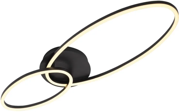 casaNOVA LED Deckenlampe VERSA schwarz