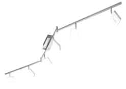 casaNOVA LED Deckenlampe mit 6 Spots REAL II silberfarbig