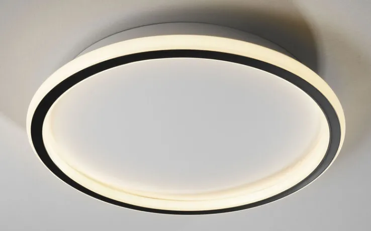 casaNOVA LED Deckenlampe FLOW 40 cm schwarz /weiß