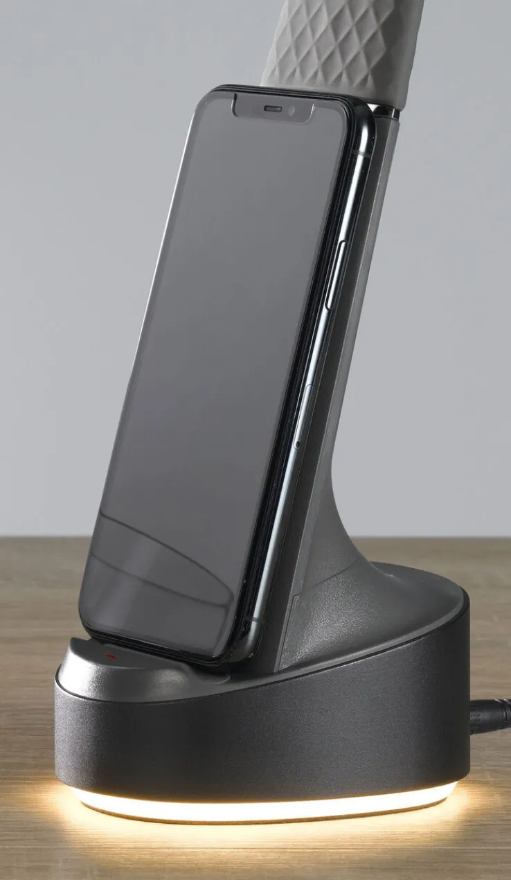 casaNOVA LED Schreibtischlampe JAZZ Qi schwarz