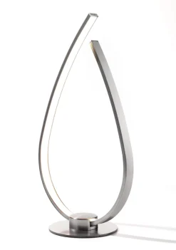 casaNOVA LED Tischlampe ONION II 37 cm silberfarbig