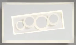 casaNOVA LED Wandleuchte MIO 38 x 21 cm weiß