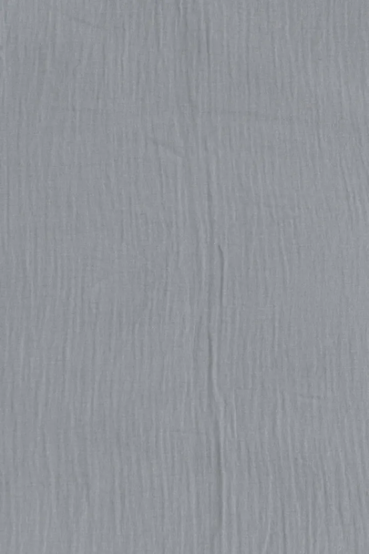 casaNOVA Musselin-Bettwäsche GRETA 135 x 200 cm grau