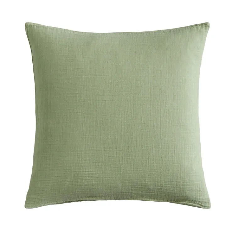 casaNOVA Musselin-Kissenhülle GRETA 45 x 45 cm salbeigrün