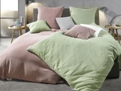 casaNOVA Musselin-Kissenhülle GRETA 45 x 45 cm salbeigrün