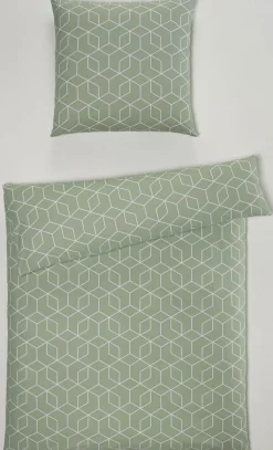 casaNOVA Renforcé-Bettwäsche GABY 135 x 200 cm grün