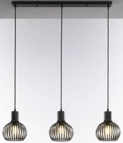 casaNOVA Retrofit Balkenpendel COLLIN II 3-flg schwarz