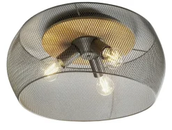 casaNOVA Retrofit Deckenlampe RESI 50 cm schwarz /Holz