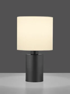 casaNOVA Retrofit Tischlampe MAYA 36 cm schwarz