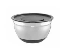 casaNOVA Rührschüssel 800 ml schwarz/ silberfarbig