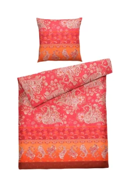 casaNOVA Satin-Bettwäsche SURI 135 x 200 cm rostfarbig