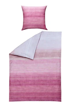 casaNOVA Satin-Bettwäsche TESSA 135 x 200 cm pink