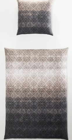 casaNOVA Satin-Bettwäsche TILDA 135 x 200 cm grau