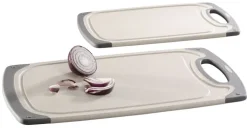 casaNOVA Schneidbrett 40 x 24 cm grau/ weiß