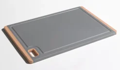 casaNOVA Schneidebrett 30x20 cm Kunststoff grau