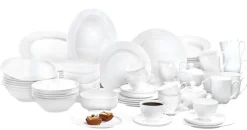 casaNOVA Teller flach MARINA weiß