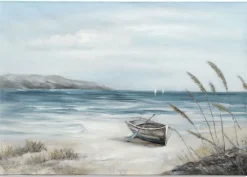 casaNOVA Wandgemälde Bild STRAND I 100 x 70 cm Leinwand/Holzrahmen