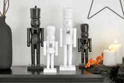 casaNOVA Weihnachten Dekofigur Nussknacker 28 cm schwarz