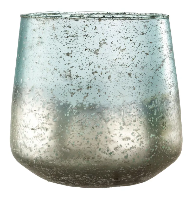 casaNOVA Windlicht 15 cm blau