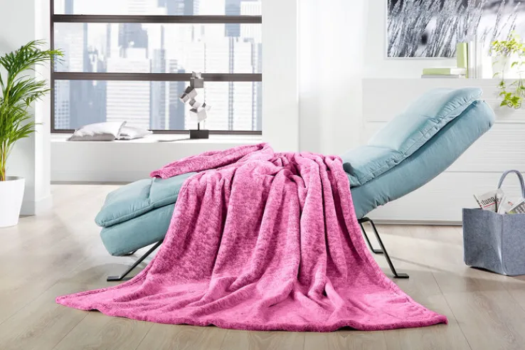 casaNOVA Wohndecke TORONTO 150 x 200 cm berry