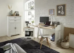 CASAVANTI Aktenschrank JASMIN mit 2 Schubkästen Pinie hell/ Artisan Eiche