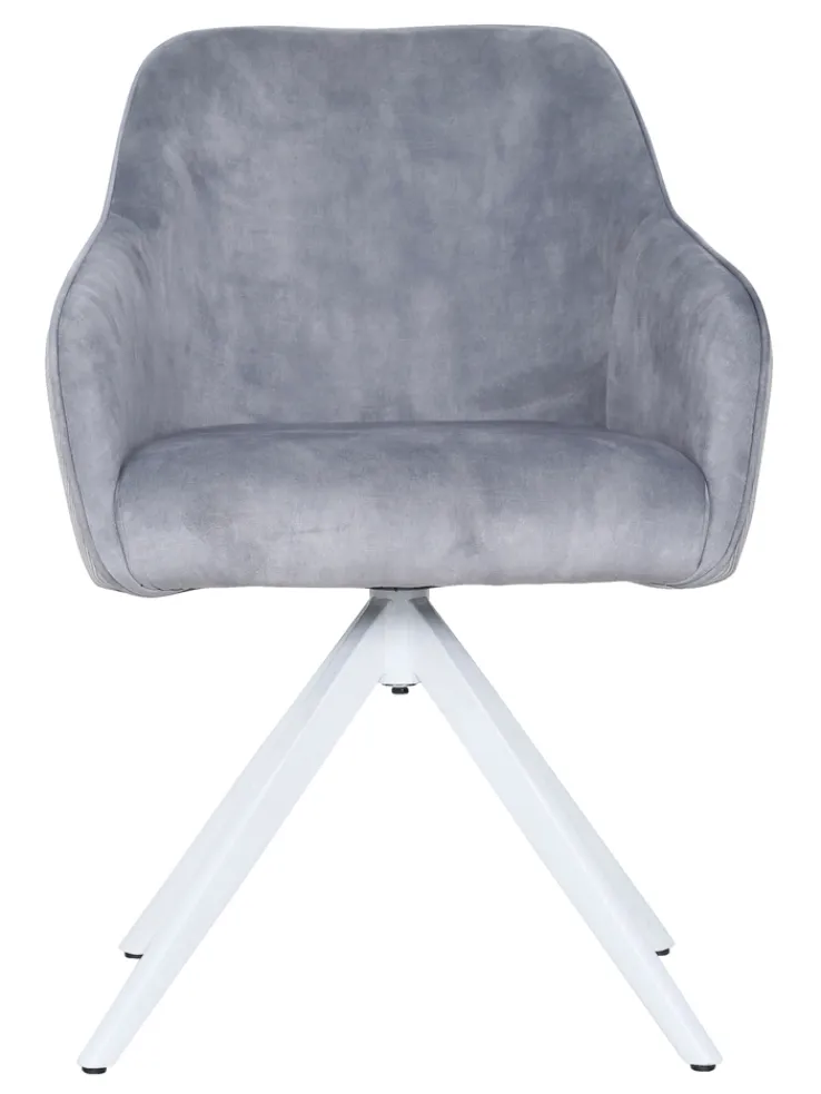 CASAVANTI Armlehnstuhl GENT hellgrau/weiß